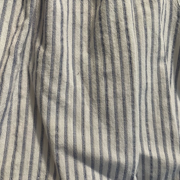 GAP blue and white stripe off the shoulder blouse - Picture 2 of 6